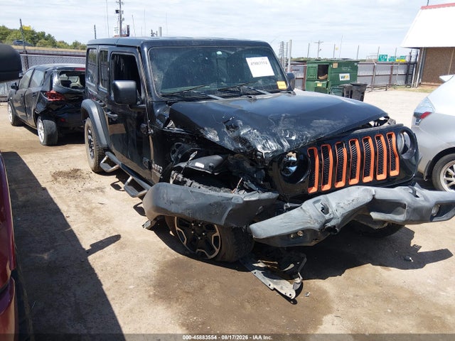 2018 Jeep Wrangler Unlimited Sport 4x4 მანქანა იყიდება აუქციონზე, vin: 1C4HJXDN1JW264633, აუქციონის ნომერი: 45883554