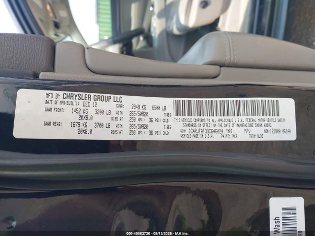 Aukcja sprzedaży 2013 Jeep Grand Cherokee Laredo, vin: 1C4RJFAT3DC646024, numer aukcji: 45883730