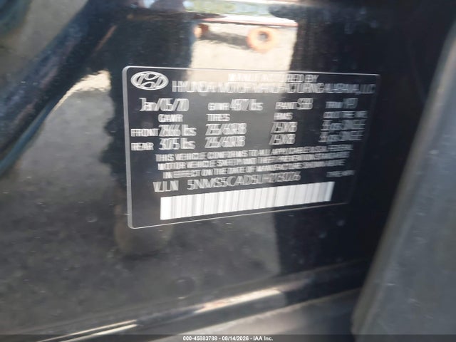 5NMS5CAD5LH213026 Hyundai Santa Fe Limited