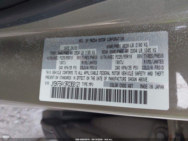 Aukcja sprzedaży 2024 Mazda Cx-5 2.5 Carbon Turbo, vin: JM3KFBAY3R0368121, numer aukcji: 45883876