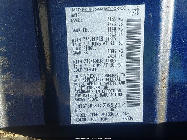 Nissan ROGUE SV 2026 5N1BT3BB4TC765212 Image 9