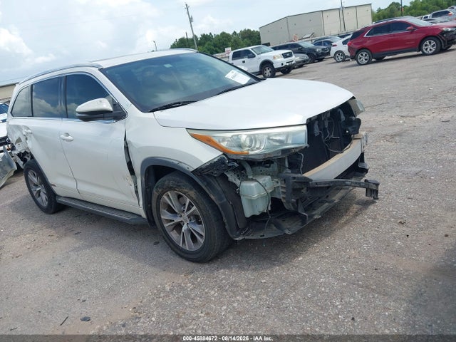 2015 Toyota Highlander Xle V6 მანქანა იყიდება აუქციონზე, vin: 5TDKKRFH7FS065678, აუქციონის ნომერი: 45884672
