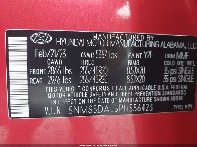 Hyundai Santa Fe Calligraphy 2023 5NMS5DAL5PH556423 Image 17