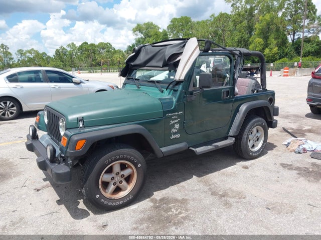 45884792 :رقم المزاد ، 1J4FA49S8YP704849 vin ، 2000 Jeep Wrangler Sport مزاد بيع