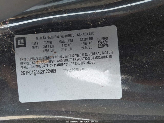 Aukcja sprzedaży 2012 Chevrolet Camaro 2lt, vin: 2G1FC1E36C9122469, numer aukcji: 45884947