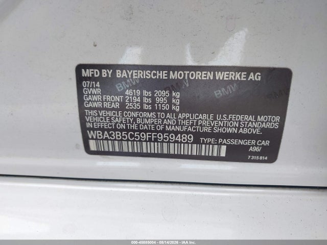 WBA3B5C59FF959489 BMW 328i Xdrive