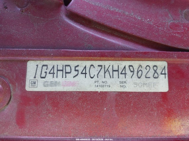 Aukcja sprzedaży 1989 Buick Lesabre Custom, vin: 1G4HP54C7KH496284, numer aukcji: 45885030