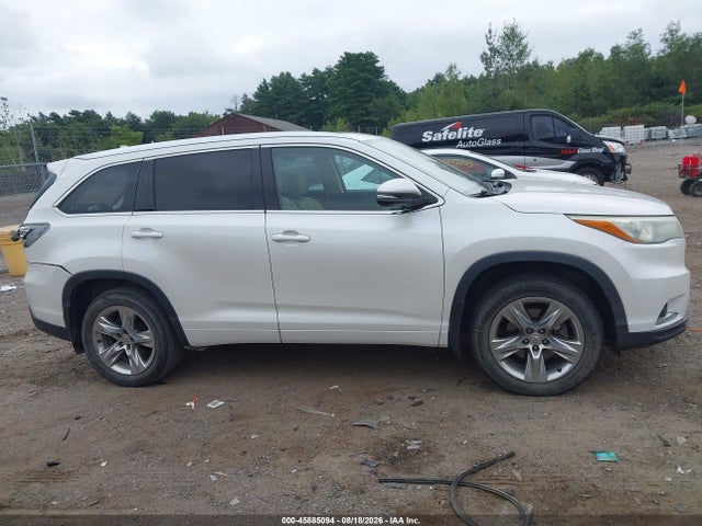 Продажа на аукционе авто 2014 Toyota Highlander Limited Platinum V6, vin: 5TDDKRFH0ES034585, номер лота: 45885094