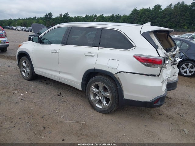 Продажа на аукционе авто 2014 Toyota Highlander Limited Platinum V6, vin: 5TDDKRFH0ES034585, номер лота: 45885094