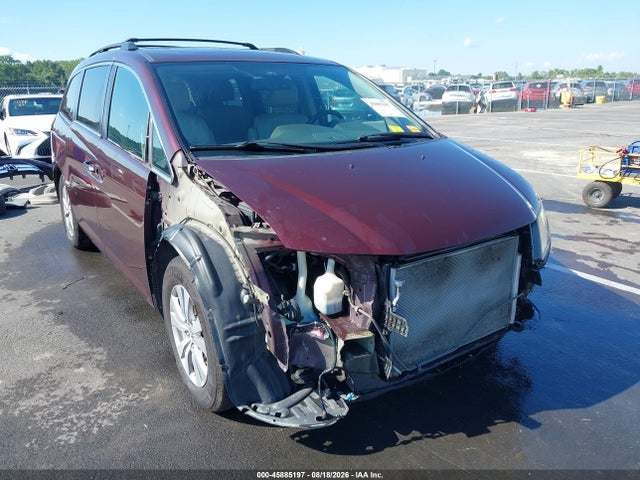 2015 Honda Odyssey Ex-l მანქანა იყიდება აუქციონზე, vin: 5FNRL5H67FB100546, აუქციონის ნომერი: 45885197