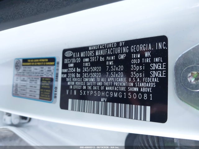KIA Telluride Sx 2021 5XYP5DHC9MG150081 Image 9
