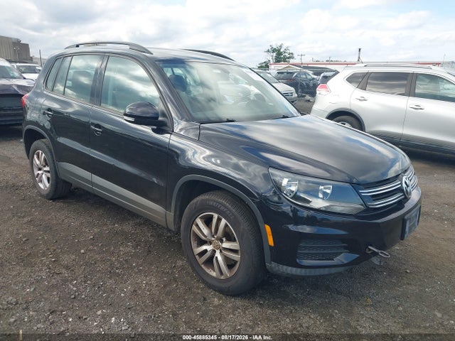 2016 Volkswagen Tiguan S მანქანა იყიდება აუქციონზე, vin: WVGBV7AX1GW593692, აუქციონის ნომერი: 45885345