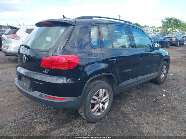 2016 Volkswagen Tiguan S მანქანა იყიდება აუქციონზე, vin: WVGBV7AX1GW593692, აუქციონის ნომერი: 45885345