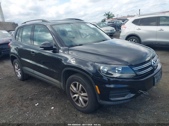 2016 Volkswagen Tiguan S მანქანა იყიდება აუქციონზე, vin: WVGBV7AX1GW593692, აუქციონის ნომერი: 45885345