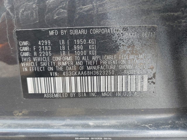 4S3GKAA68H3623250 Subaru Impreza 2.0i