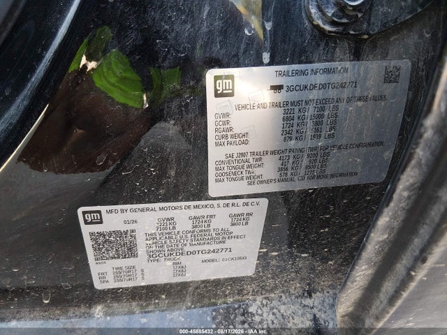3GCUKDED0TG242771 Chevrolet Silverado 1500 4wd Standard Bed Lt