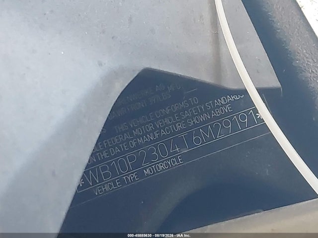 Продажа на аукционе авто 2026 Bmw S 1000 Rr, vin: WB10P2304T6M29191, номер лота: 45885630