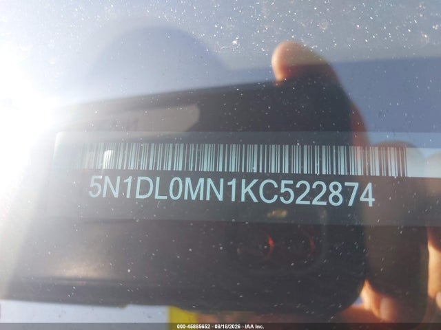 Aukcja sprzedaży 2019 Infiniti Qx60 Luxe, vin: 5N1DL0MN1KC522874, numer aukcji: 45885652