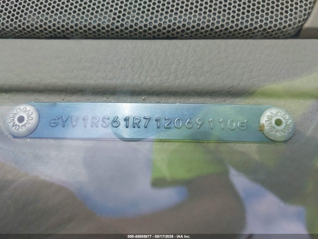 45885677 :رقم المزاد ، YV1RS61R712069110 vin ، 2001 Volvo S60 2.4 مزاد بيع