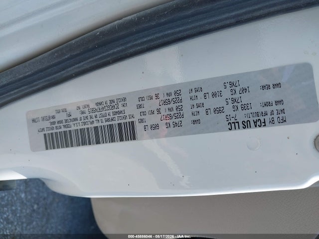 2015 Dodge Grand Caravan Sxt მანქანა იყიდება აუქციონზე, vin: 2C4RDGCG4FR745815, აუქციონის ნომერი: 45886046