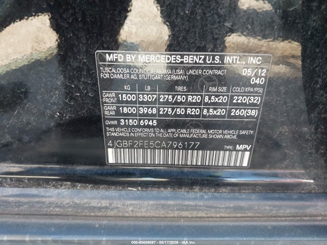 2012 Mercedes-benz Gl 350 Bluetec 4matic მანქანა იყიდება აუქციონზე, vin: 4JGBF2FE5CA796177, აუქციონის ნომერი: 45886097