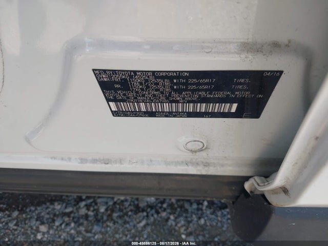 45886125 :رقم المزاد ، JTMZFREV4GJ087985 vin ، 2016 Toyota Rav4 Le مزاد بيع