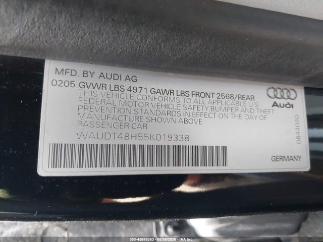 Продаж на аукціоні авто 2005 Audi A4 3.0, vin: WAUDT48H55K019338, номер лоту: 45886263