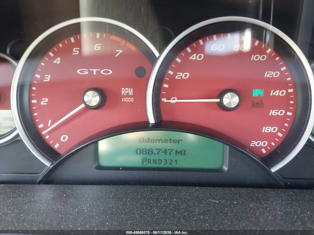 Продаж на аукціоні авто 2006 Pontiac Gto, vin: 6G2VX12U16L814096, номер лоту: 45886378