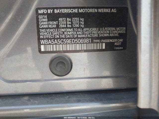 WBA5A5C59ED506981 BMW 528I