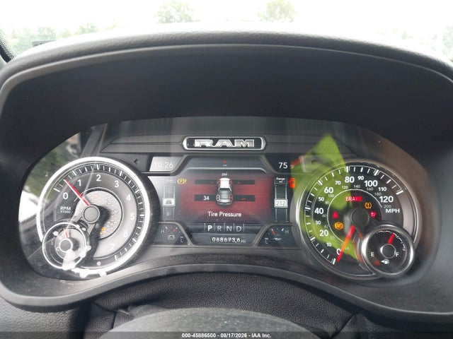 45886500 :رقم المزاد ، 1C6SRFFT5KN566168 vin ، 2019 Ram 1500 Big Horn/lone Star  4x4 5'7 Box مزاد بيع