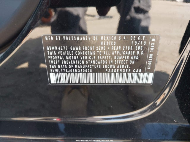 3VWL17AJ0EM380078 Volkswagen Jetta 1.8t Sel