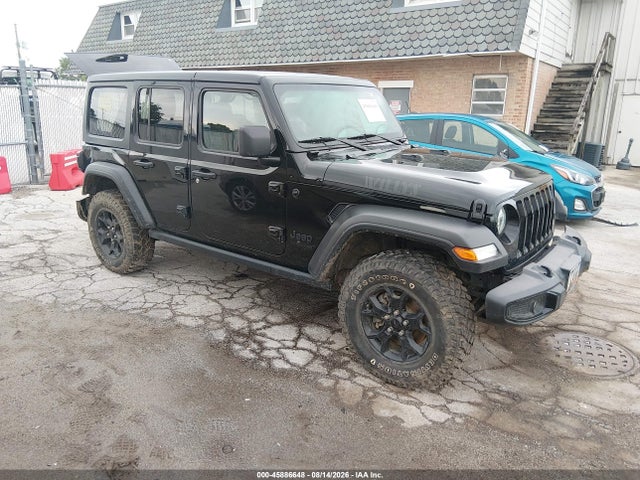 45886648 :رقم المزاد ، 1C4HJXDN4MW601493 vin ، 2021 Jeep Wrangler Unlimited Willys 4x4 مزاد بيع