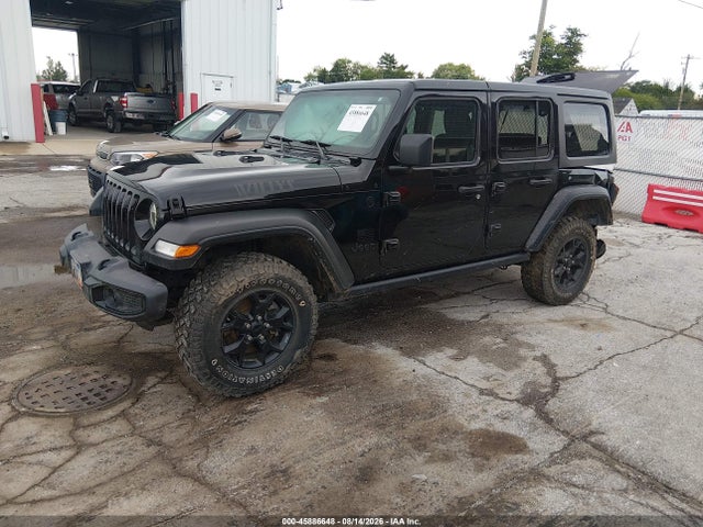 45886648 :رقم المزاد ، 1C4HJXDN4MW601493 vin ، 2021 Jeep Wrangler Unlimited Willys 4x4 مزاد بيع