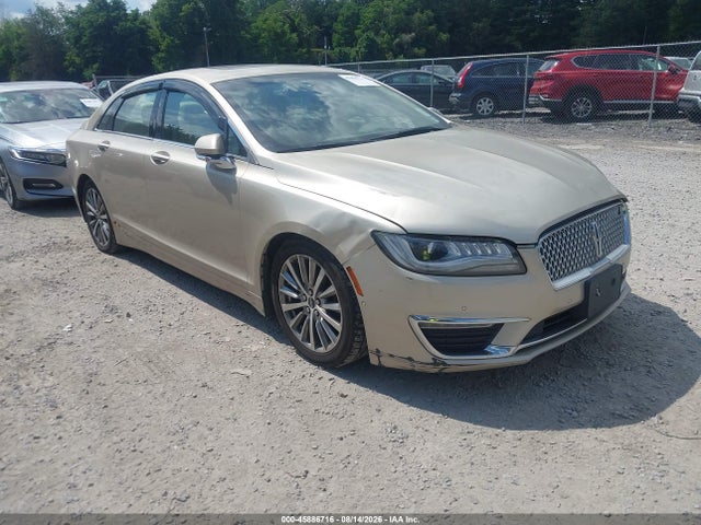 2017 Lincoln Mkz Select მანქანა იყიდება აუქციონზე, vin: 3LN6L5D97HR610380, აუქციონის ნომერი: 45886716