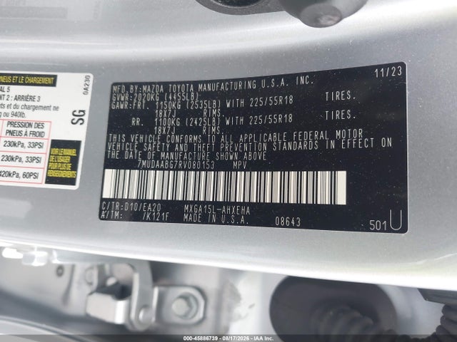 Toyota Corolla Cross Xle 2024 7MUDAABG7RV080153 Image 9
