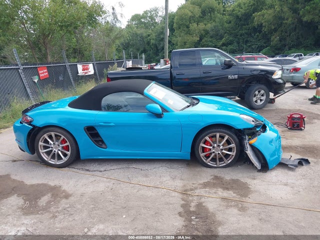 Продаж на аукціоні авто 2018 Porsche 718 Boxster S, vin: WP0CB2A87JS228364, номер лоту: 45886852