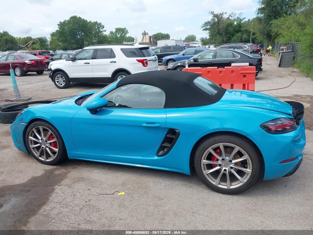 Продаж на аукціоні авто 2018 Porsche 718 Boxster S, vin: WP0CB2A87JS228364, номер лоту: 45886852