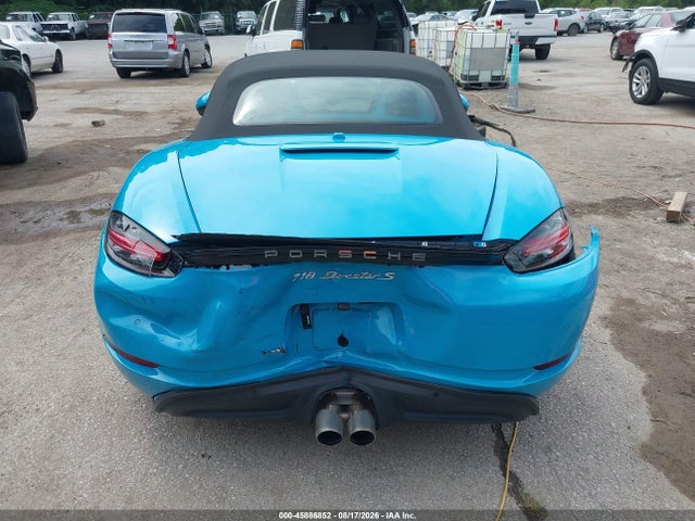 Продаж на аукціоні авто 2018 Porsche 718 Boxster S, vin: WP0CB2A87JS228364, номер лоту: 45886852