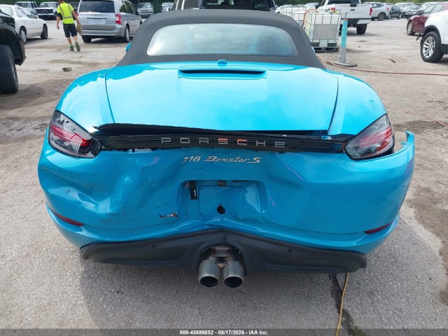 Продаж на аукціоні авто 2018 Porsche 718 Boxster S, vin: WP0CB2A87JS228364, номер лоту: 45886852