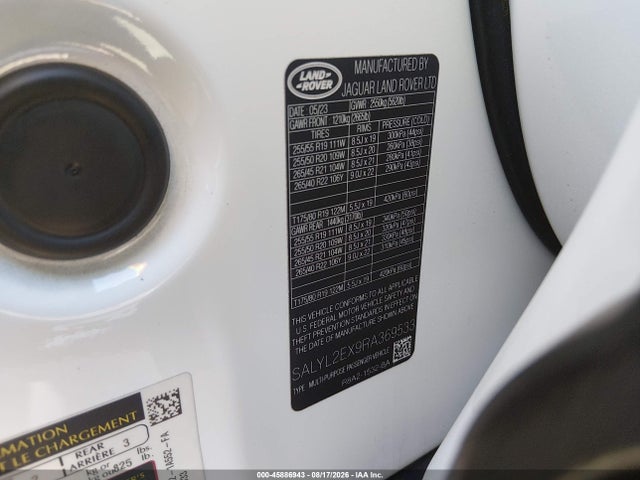 Land Rover Range Rover Velar P250 Dynamic Se 2024 SALYL2EX9RA369533 Image 9