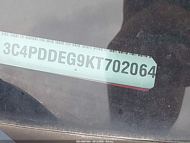 Aukcja sprzedaży 2019 Dodge Journey Gt Awd, vin: 3C4PDDEG9KT702064, numer aukcji: 45887064