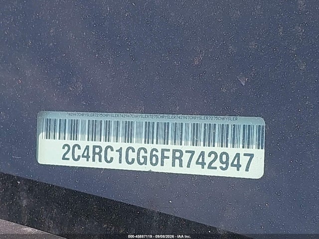 Продаж на аукціоні авто 2015 Chrysler Town & Country Touring-l, vin: 2C4RC1CG6FR742947, номер лоту: 45887119