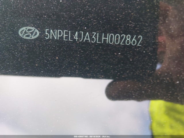 45887160 :رقم المزاد ، 5NPEL4JA3LH002862 vin ، 2020 Hyundai Sonata Sel مزاد بيع
