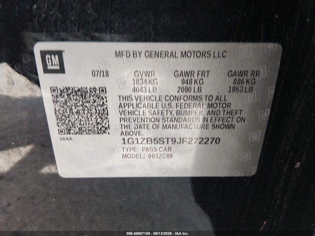 1G1ZB5ST9JF272270 Chevrolet Malibu 1ls