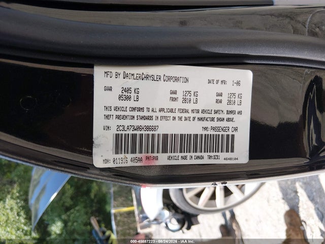 Aukcja sprzedaży 2006 Chrysler 300c Srt8, vin: 2C3LA73W06H386687, numer aukcji: 45887223