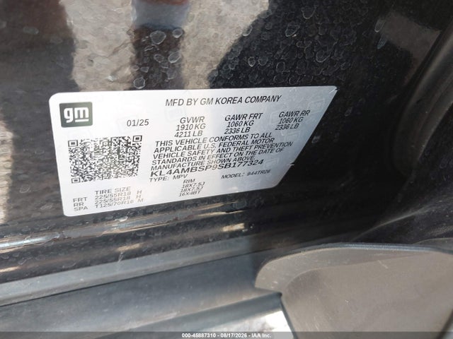 45887310 :رقم المزاد ، KL4AMBSP9SB177324 vin ، 2025 Buick Encore Gx Preferred Fwd مزاد بيع