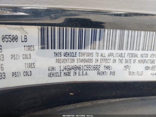 Продаж на аукціоні авто 2001 Jeep Grand Cherokee Laredo, vin: 1J4GW48N61C551662, номер лоту: 45887326