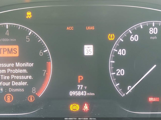 Aukcja sprzedaży 2020 Honda Accord Ex-l, vin: 1HGCV1F55LA036290, numer aukcji: 45887781