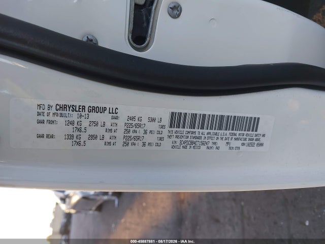 Aukcja sprzedaży 2014 Dodge Journey Sxt, vin: 3C4PDCBB4ET156247, numer aukcji: 45887881