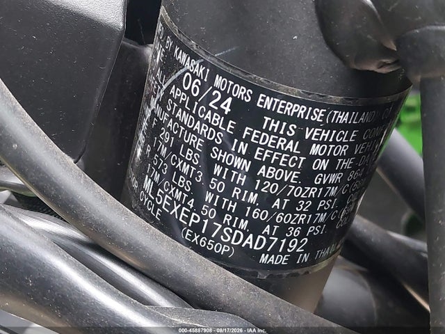 Kawasaki Ex650 P 2025 ML5EXEP17SDAD7192 Image 10
